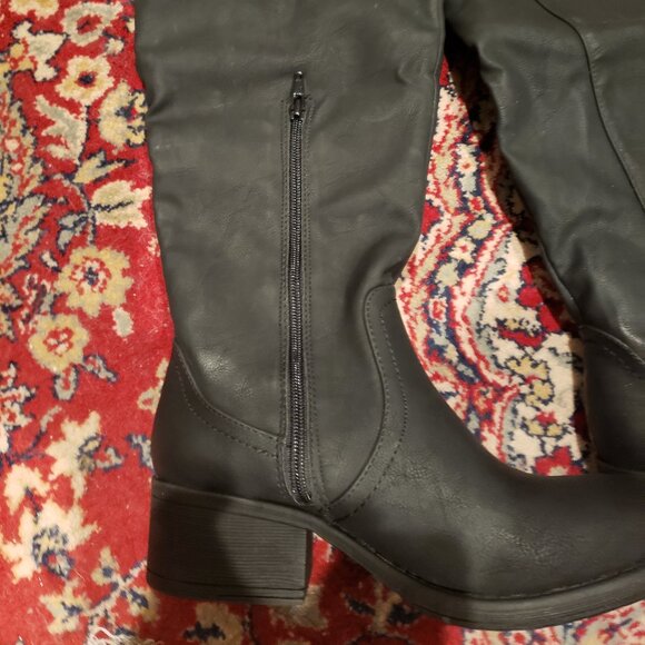 New Madden Girl PAARKERR Over the Knee Black Riding Boots - 8M New in Box - Picture 8 of 10